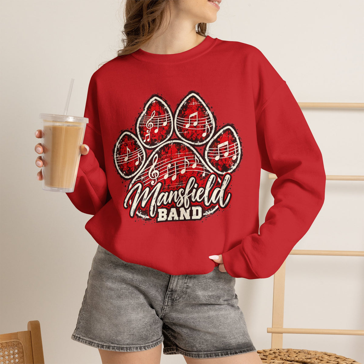 Mansfield Fans - Paw Pride Band | Heavy Blend Sweatshirt