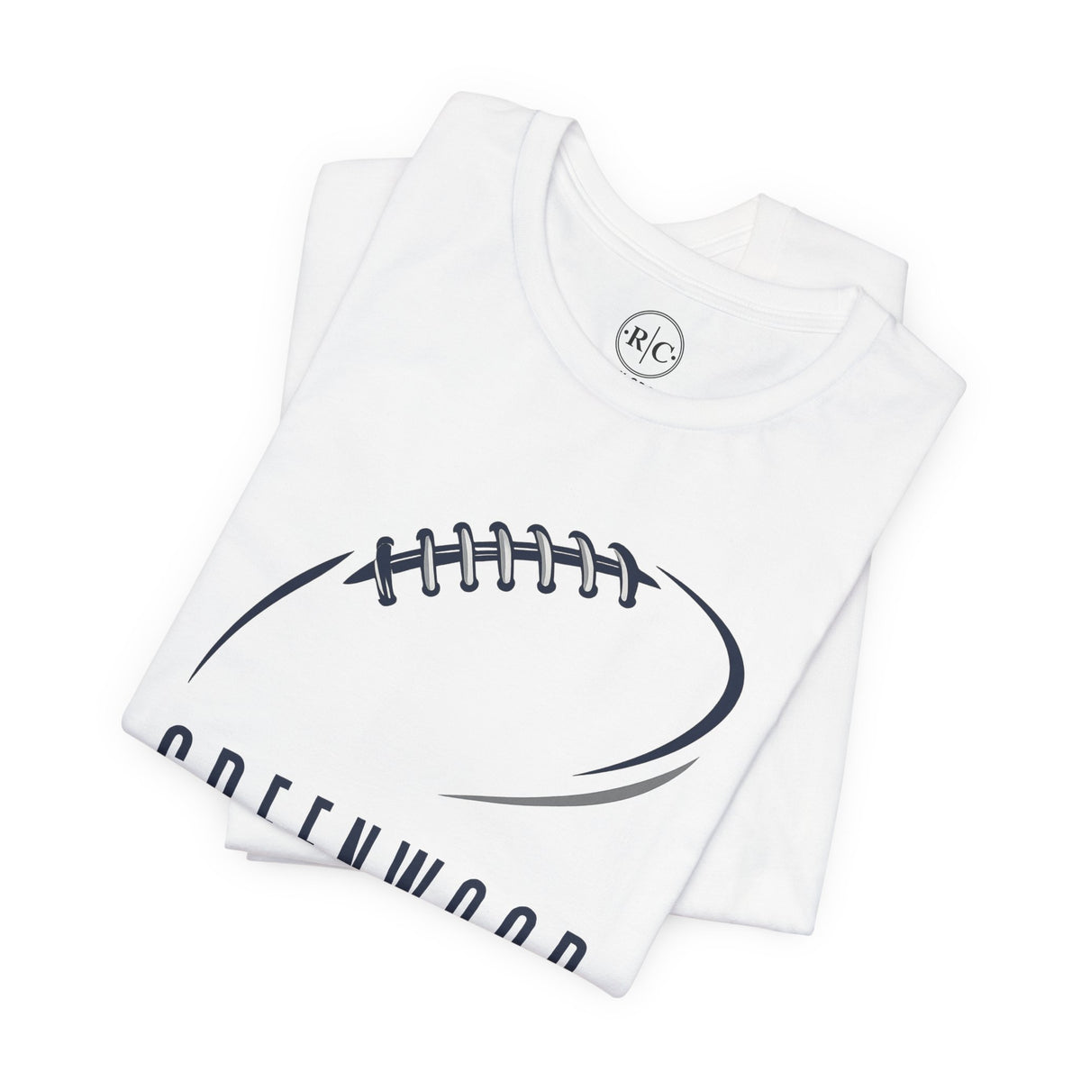 Greenwood Football - Football Outline | Premium Everyday Tee