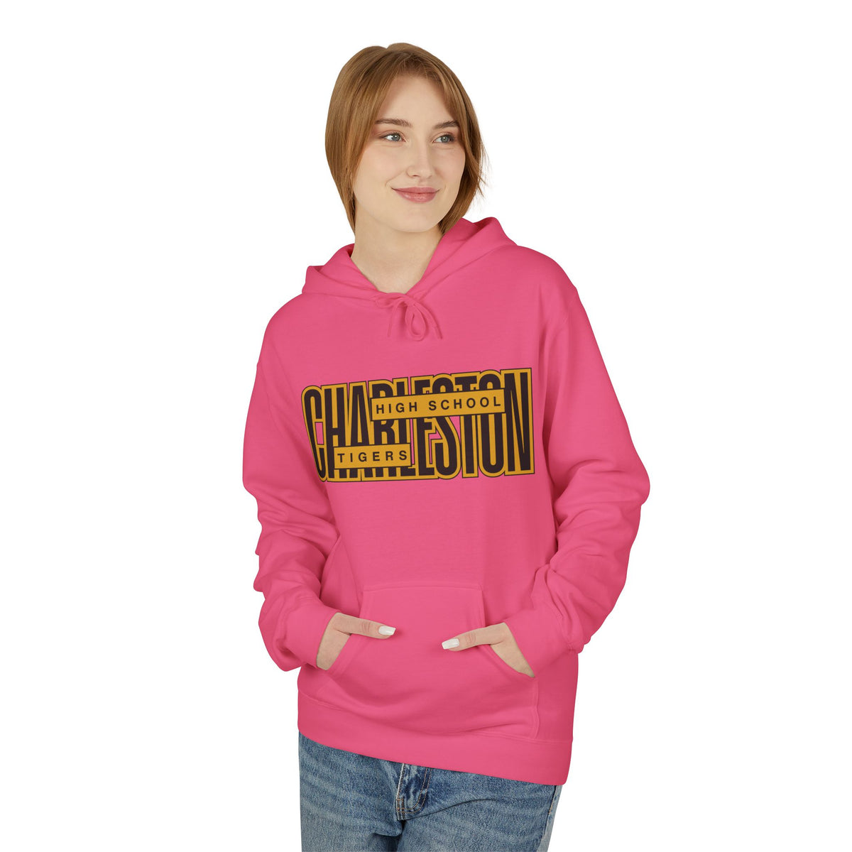 Charleston Fans - Front Page — Midweight Fleece Hoodie