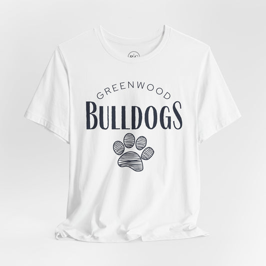 Greenwood Bulldogs | Sketch Paw - Premium Everyday Tee