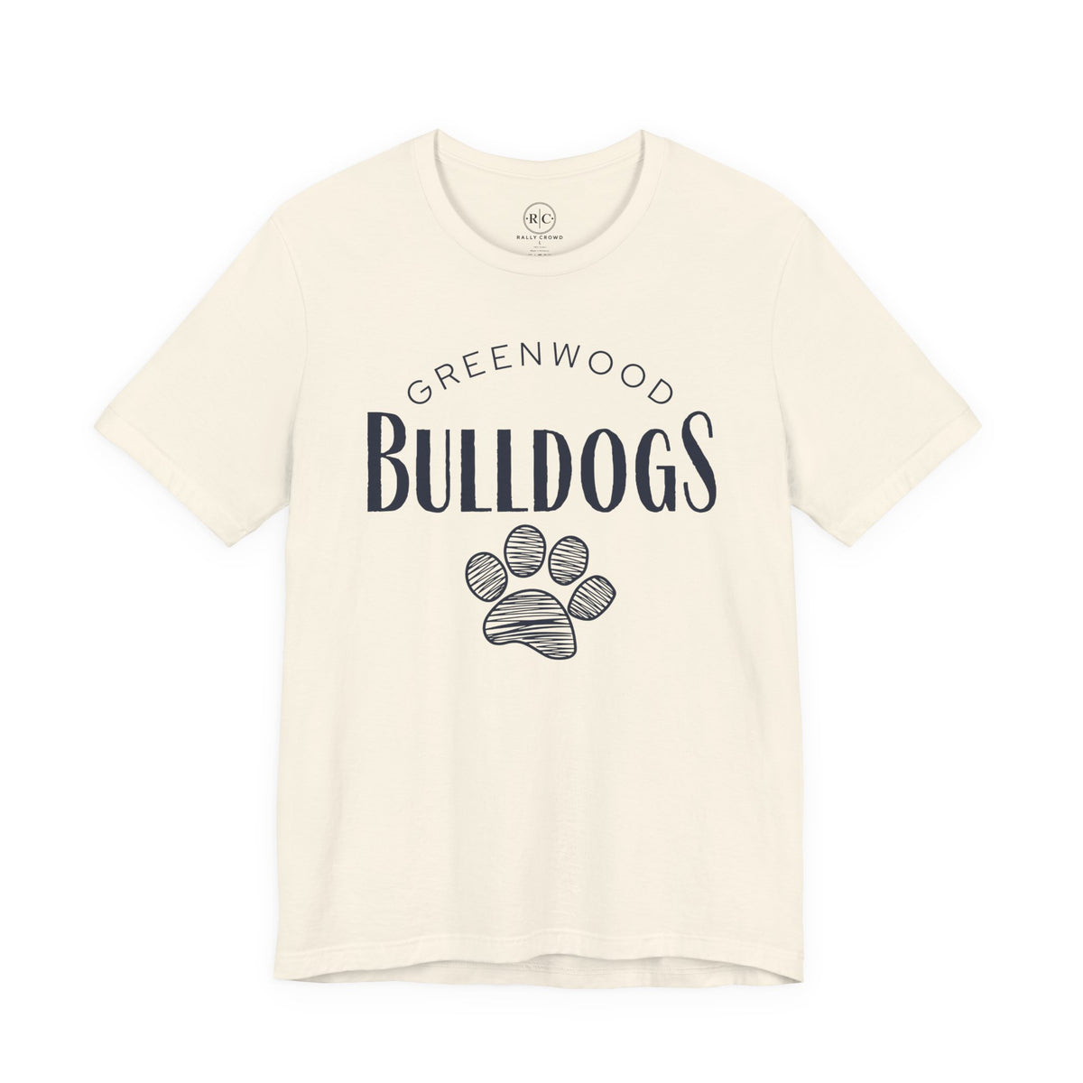 Greenwood Bulldogs | Sketch Paw - Premium Everyday Tee
