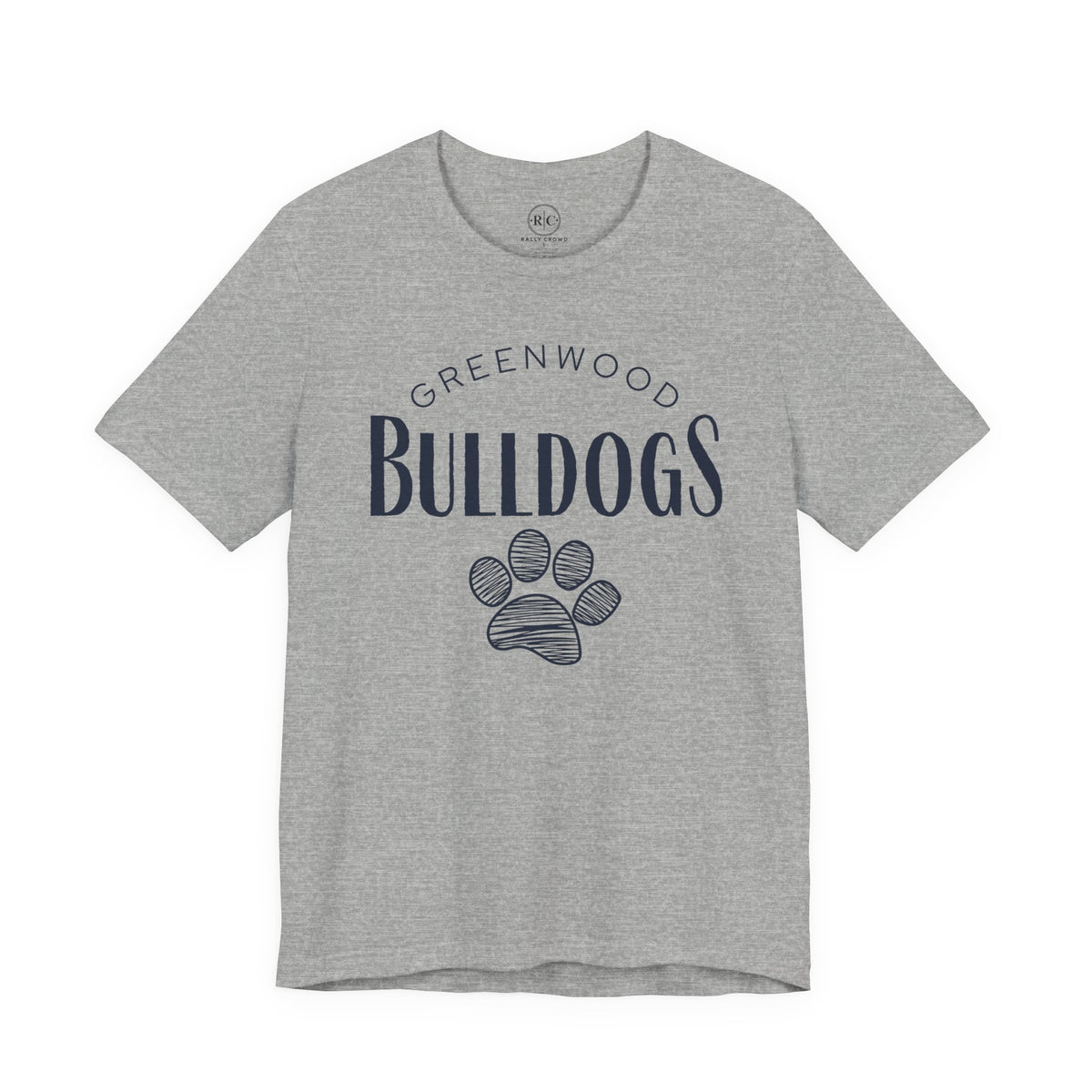 Greenwood Bulldogs | Sketch Paw - Premium Everyday Tee