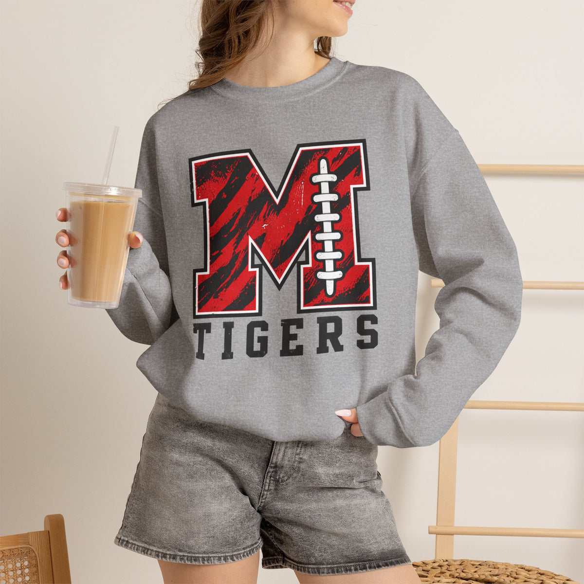 Mansfield Fans - The Tiger Laces | Heavy Blend Sweatshirt