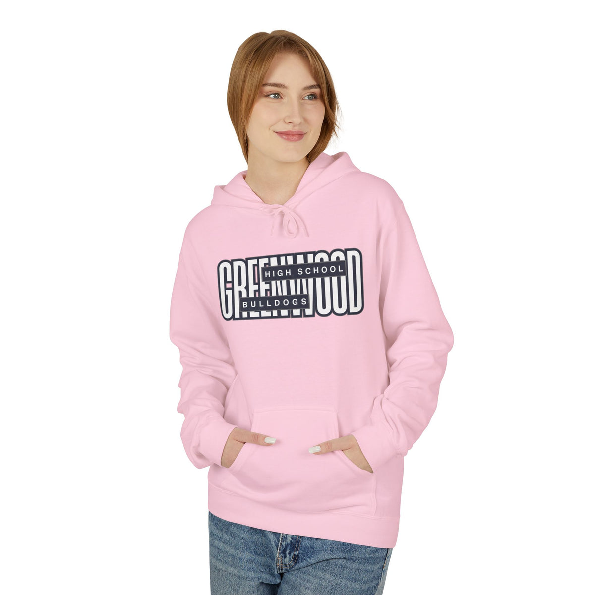 Greenwood Fans - Front Page — Midweight Fleece Hoodie