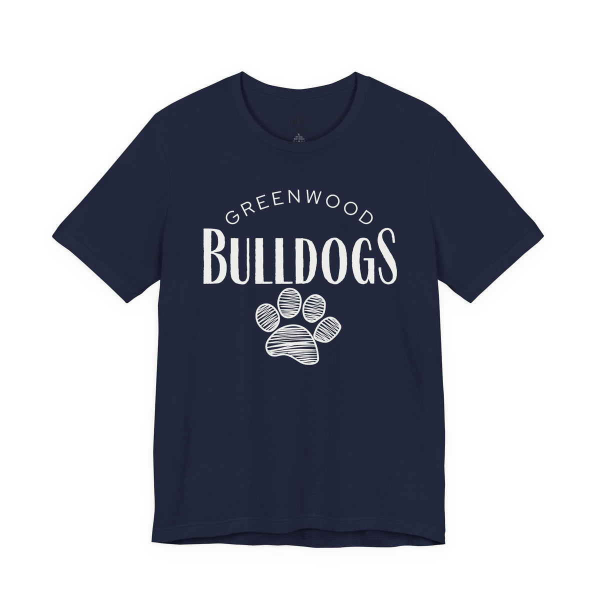 Greenwood Bulldogs | Sketch Paw - Premium Everyday Tee