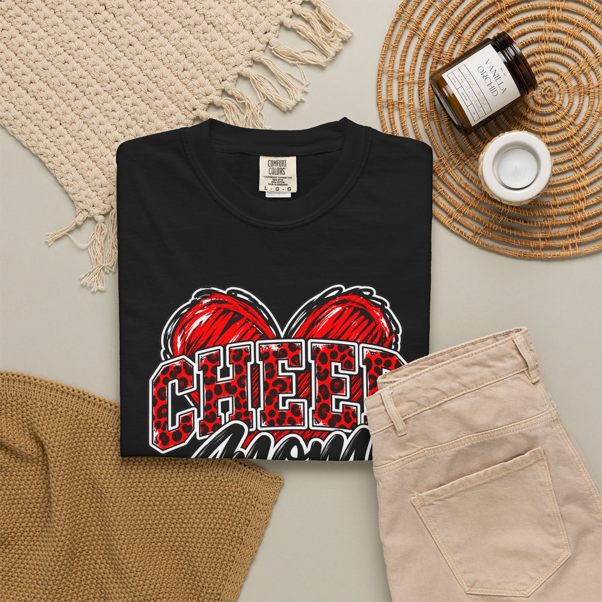 Mansfield Fans - Cheer Wild Heart | Comfort Colors