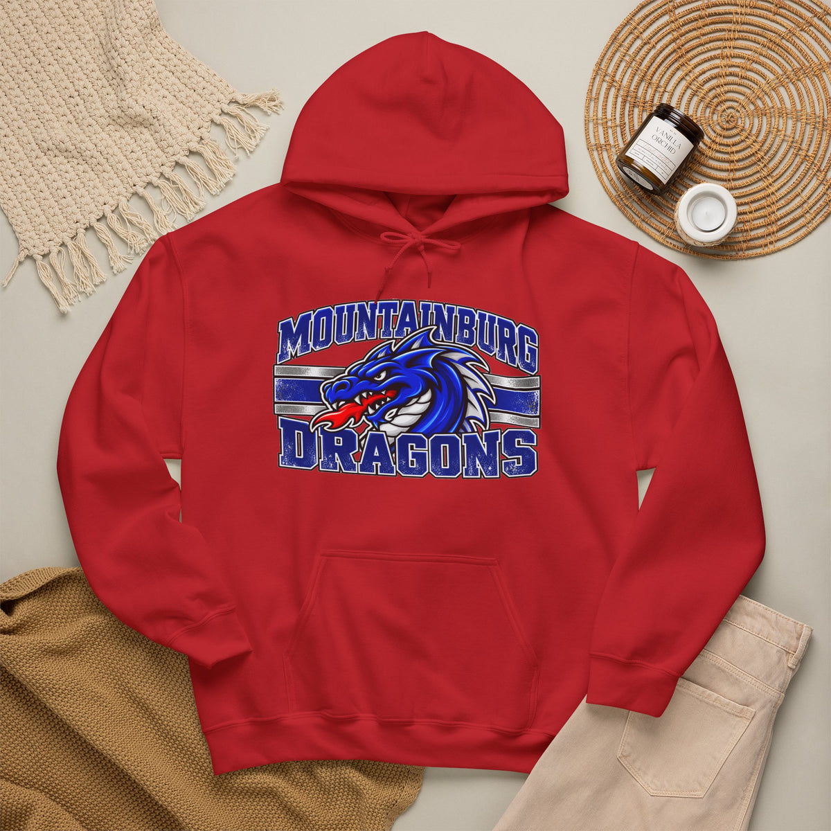 Mountainburg Fans - Fire & Fury | Heavy Blend™ Hoodie