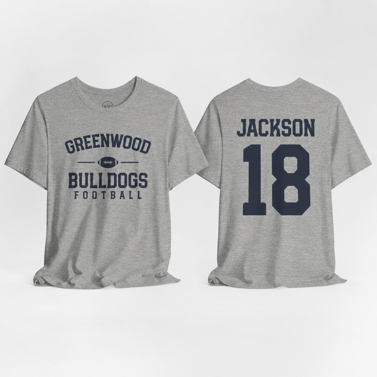 GWD Football |  Personalized Name/Number - Retro Campus | Premium Everyday Tee