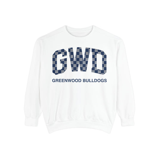 Greenwood Fans - Checkered GWD - Comfort Colors Sweatshirt