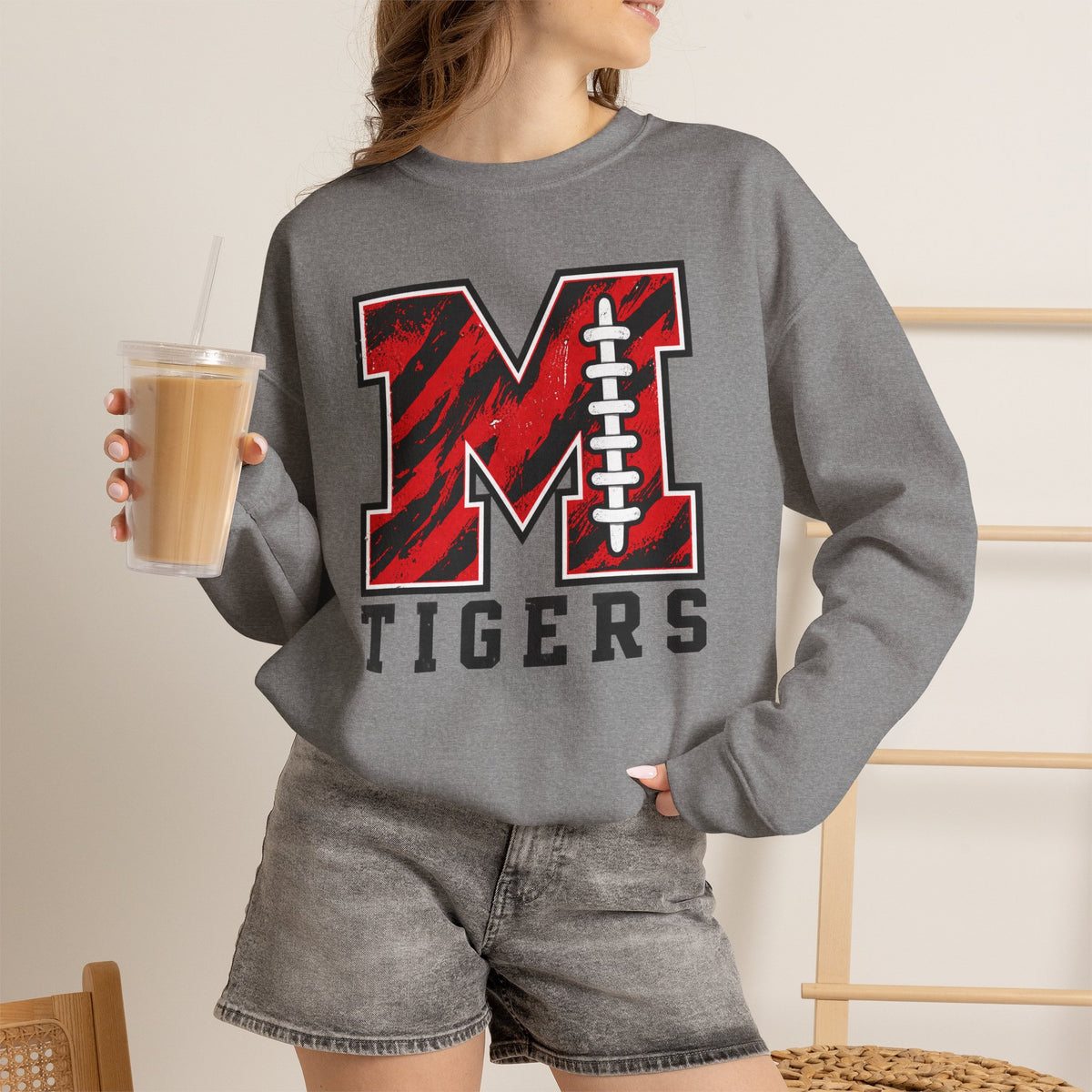 Mansfield Fans - The Tiger Laces | Heavy Blend Sweatshirt
