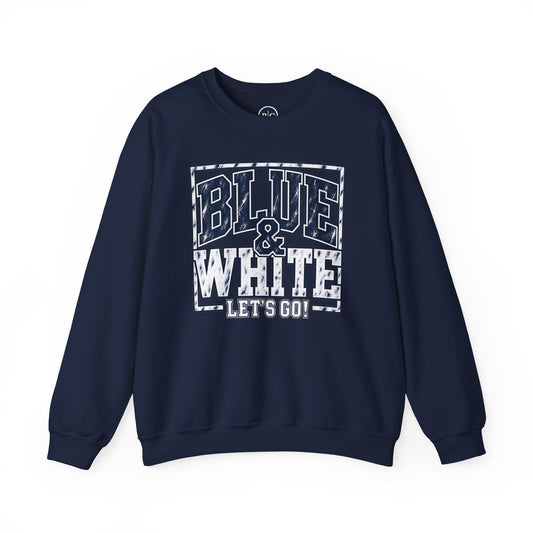 Greenwood Fans | Blue & White | Heavy Blend Sweatshirt
